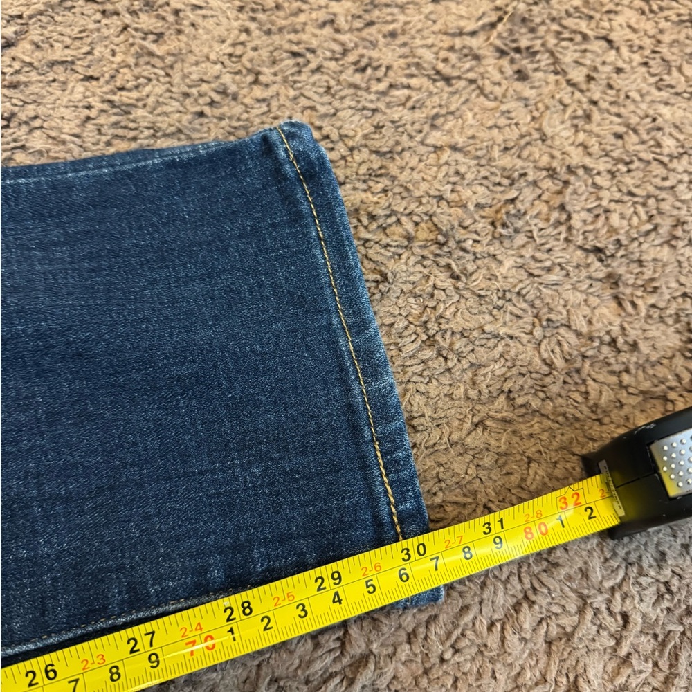 Levis Mid Rise Dark Wash Skinny Jeans Stretch Size 8 - Picture 7 of 11